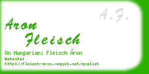 aron fleisch business card